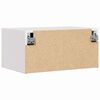 vidaXL Nattbord med skuff 2 pcs Hvit 50 x 32,5 x 24 cm Heltre furu