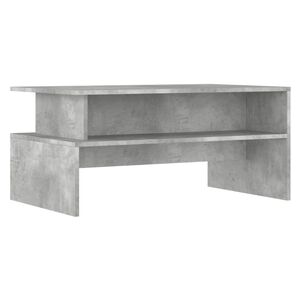 vidaXL Salongbord betonggr&aring; 90x55x42,5 cm konstruert tre