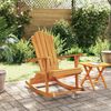 vidaXL Adirondack gyngestol for hage heltre teak