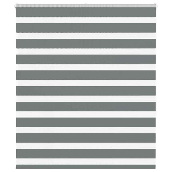 vidaXL Sebragardin mørkegrå 130x150 cm stoff bredde 125,9 cm polyester