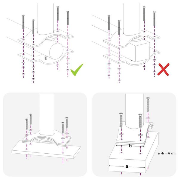 vidaXL Uttrekkbar sidemarkise 100 x 300 cm kremhvit