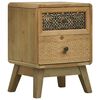 vidaXL Nattbord 37x30x51 cm brun tre
