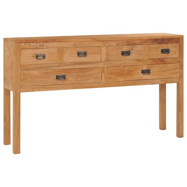 vidaXL Skjenk 125x30x75 cm heltre teak