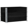 vidaXL Hageplantekasse svart 100x50 cm heltre furu