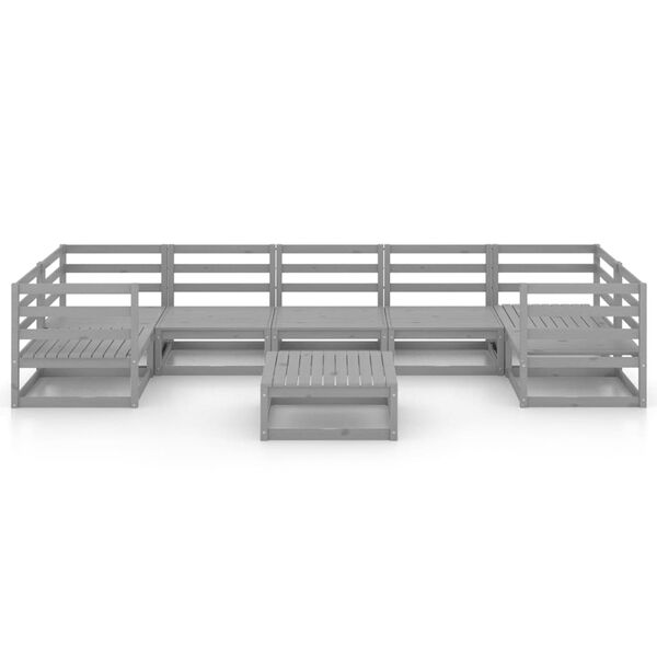 vidaXL Hagesofagruppe 8 deler heltre furu