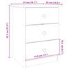 vidaXL Nattbord ALTA 41x35x55,5 cm heltre furu