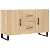 vidaXL Skjenk sonoma eik 100x36x60 cm konstruert tre