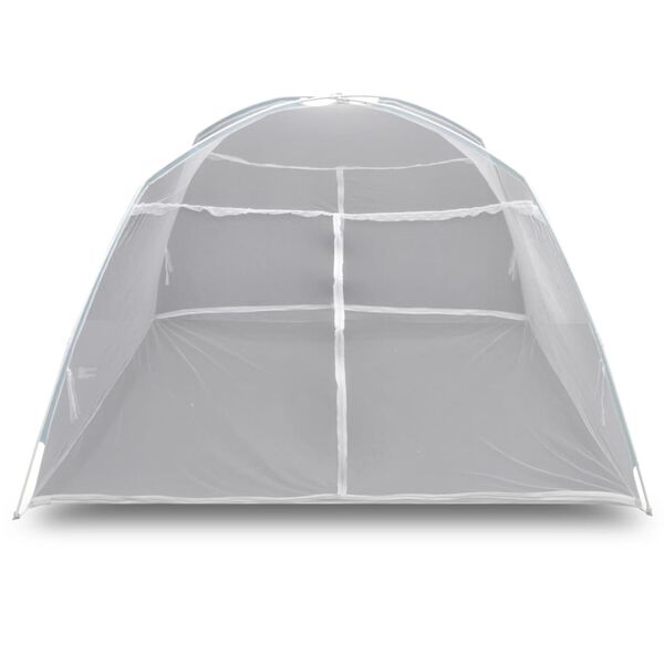 vidaXL Campingtelt 200x120x130 cm glassfiber hvit