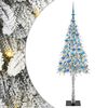 vidaXL Juletre med 300 LED med stativ Hvit 180 cm PE og st&aring;l
