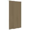 vidaXL Balkongskjerm gr&aring;brun 140x240 cm oxfordstoff