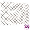vidaXL Espaliergjerder selje 5 stk 180x120 cm