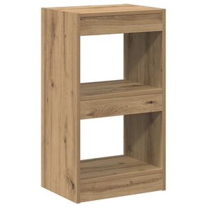 vidaXL Bokhylle/romdeler artisan eik 40x30x72 cm