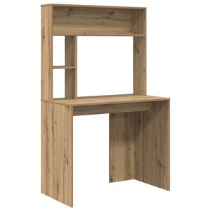 vidaXL Skrivebord Artisan Eik 91 x 50 x 149 cm Konstruert tre