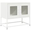 vidaXL TV-skap Hvit 68x39x60,5 cm Kaldvalset St&aring;l