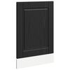 vidaXL Oppvaskmaskin-panel PORTO Svart Eik 45 x 1,5 x 57 cm