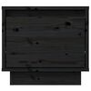 vidaXL Nattbord 2 stk svart 35x34x32 cm heltre furu