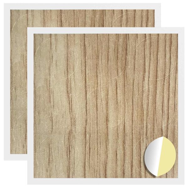 vidaXL Klebende skrue deksel 2 pcs Artisan Eik &Oslash; 20 x 0,5 mm