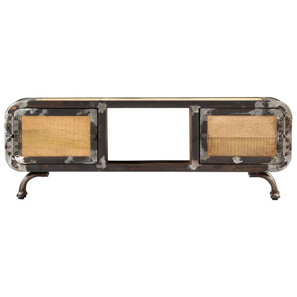 vidaXL TV-benk 120x30x42 cm heltre mango