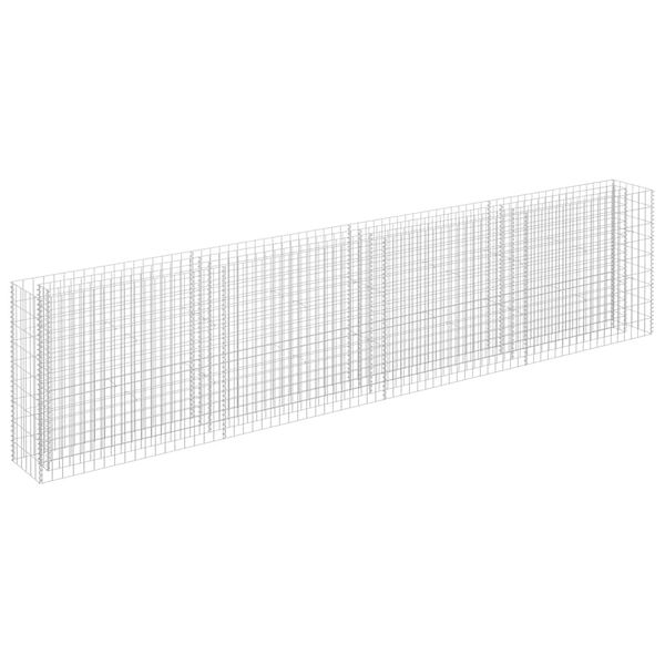 vidaXL Gabion høybed galvanisert stål 360x30x90 cm
