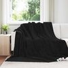 vidaXL Kastteppe Svart 240 x 270 cm Fleece
