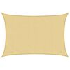 vidaXL Solseil sand 5x4 m 100% polyester oxford