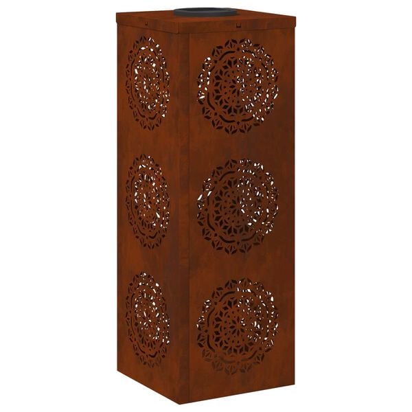 vidaXL Solenergi LED stibelys 2 pcs Corten St&aring;l Corten St&aring;l