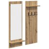 vidaXL Vegghengt kleshenger Veggmontert Artisan Eik 70 x 10 x 90 cm