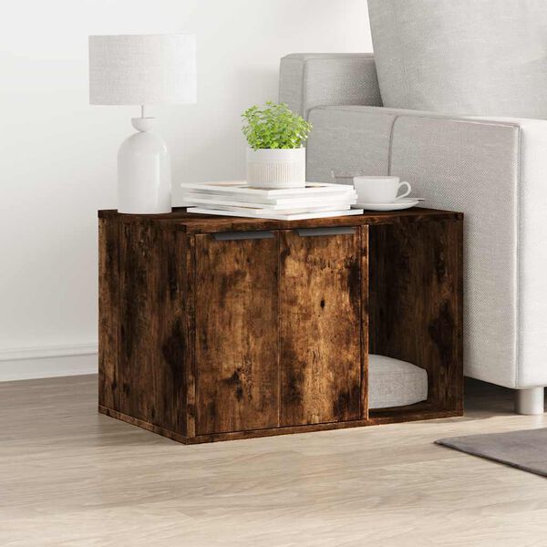 vidaXL Skap til kattetoalett r&oslash;kt eik 60x40x40 cm konstruert tre