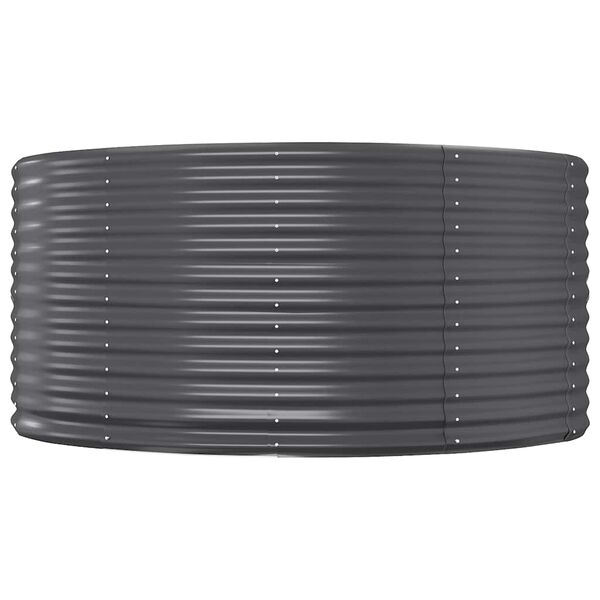 vidaXL H&oslash;ybed antrasitt 212x140x68 cm galvanisert st&aring;l