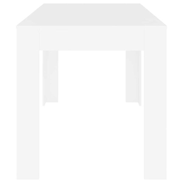 vidaXL Spisebord hvit 140x74,5x76 cm konstruert tre