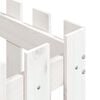 vidaXL Plantekasse med gjerdedesign hvit 50x50x50 cm heltre furu