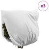 vidaXL Frostbeskyttelse Plantefleece Dekker 3 pcs Hvit 2,5 x 3,14 m