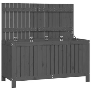 vidaXL Putekasse gr&aring; 121x55x64 cm heltre furu