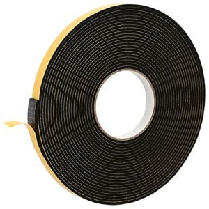 vidaXL Selvklebende skum tape Svart 10mm x 10m CR skum