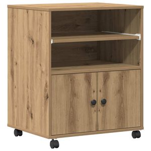 vidaXL Skiverstativ Artisan eik 60 x 48 x 74 cm Konstruert tre