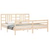 vidaXL Sengeramme med hodegavl 200x200 cm heltre
