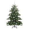vidaXL Kunstig sammensatt juletre med 150 LED med stativ 150 cm PVC