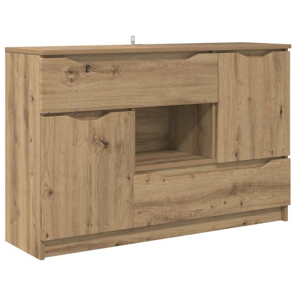 vidaXL Serviesskap Artisan Eik 100 x 30 x 65,6 Konstruert tre