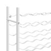 vidaXL Vinstativ for 48 flasker metall hvit
