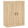 vidaXL Highboard sonoma eik 69,5x34x180 cm konstruert tre