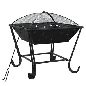 vidaXL B&aring;lfat med ildrake 50 cm XXL st&aring;l