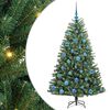 vidaXL Kunstig sammensatt juletre Gr&oslash;nn 150 cm PVC og metall