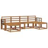 vidaXL Utend&oslash;rs sofa-sett 6 pcs Naturlig Konstruert tre