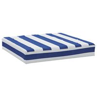 vidaXL Pallepute blå og hvit striper 60x60x8 cm oxfordstoff