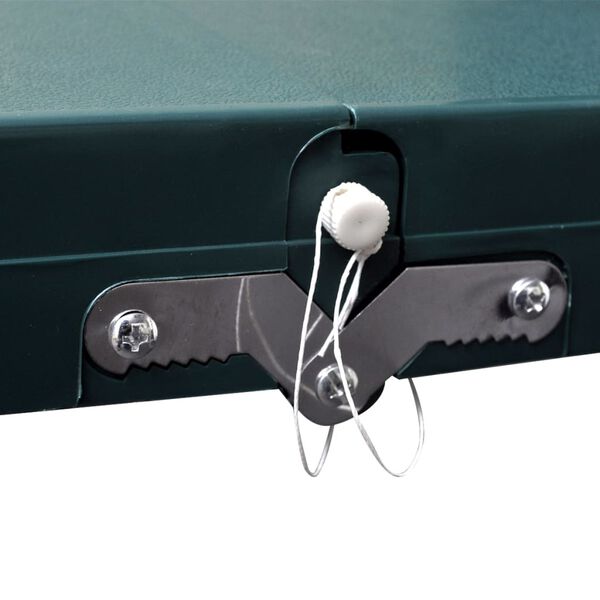 vidaXL Sammenleggbart campingbord 4 krakker aluminium ekstra lysegr&oslash;nn