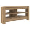 vidaXL Hj&oslash;rneTV-skap 102 x 40,5 x 45 cm Artisan Eik Konstruert tre