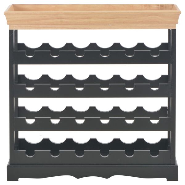 vidaXL Vinhylle svart 70x22,5x70,5 cm MDF
