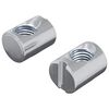 vidaXL Fat Mutter 2 stk. S&oslash;lv M6 x 13 mm Jern