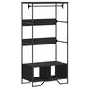vidaXL Garderobe svart 90x50x180 cm konstruert tre