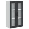vidaXL Vegghylle PORTO Svart 60 x 31 x 100 cm Konstruert tre